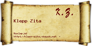 Klepp Zita névjegykártya